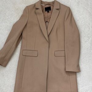 Banana Republic Women's Melton wool Topcoat Tan size 8